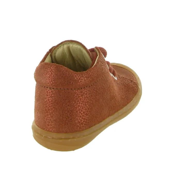 pre marche du 16 au 23 - Semelle souple - bebe fille - Cuir - Orange - Bellamy
