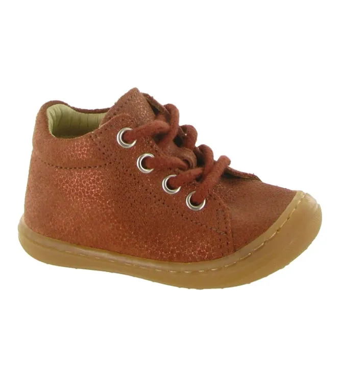 pre marche du 16 au 23 - Semelle souple - bebe fille - Cuir - Orange - Bellamy