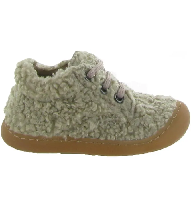 pre marche du 16 au 23 - Semelle souple - bebe fille - Cuir - Gris - Golosinas