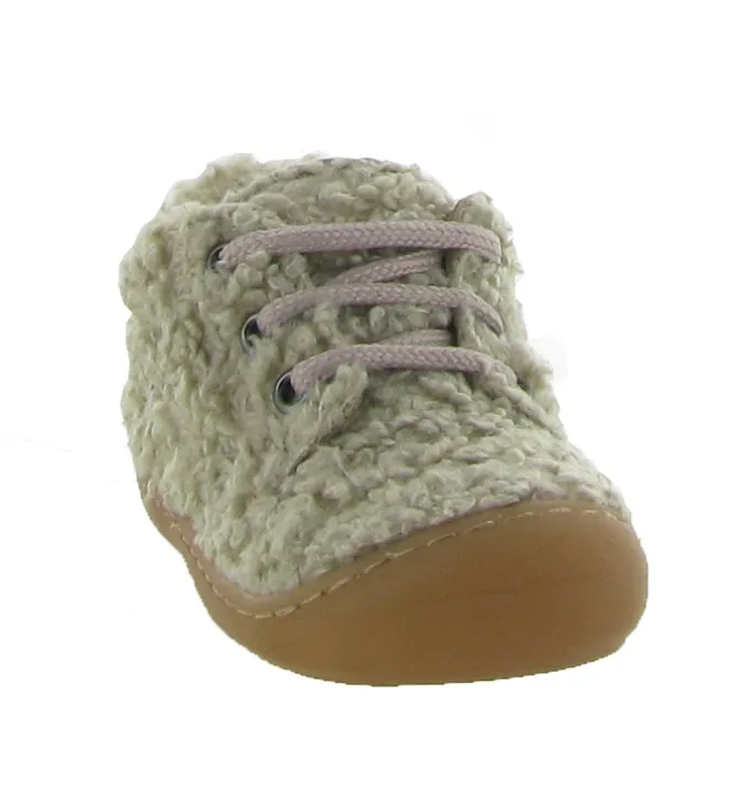 pre marche du 16 au 23 - Semelle souple - bebe fille - Cuir - Gris - Golosinas
