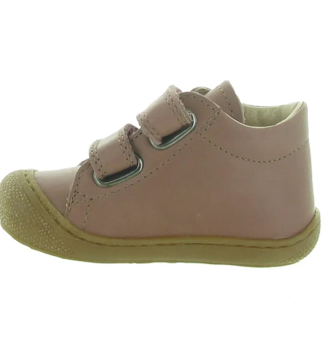 pre marche du 16 au 23 - Semelle souple - bebe fille - Cuir - Rose - Naturino