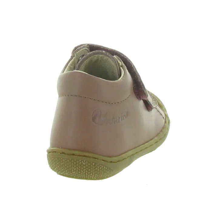 pre marche du 16 au 23 - Semelle souple - bebe fille - Cuir - Rose - Naturino