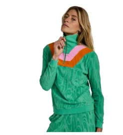 pull - MANCHE LONGUE - vetement femme - Coton - Vert - Graine