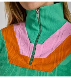 pull - MANCHE LONGUE - vetement femme - Coton - Vert - Graine