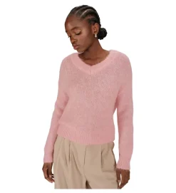 pull - MANCHE LONGUE - vetement femme - Laine - Rose - Grace and mila
