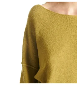pull - MANCHE LONGUE - vetement femme - Coton - Vert - American vintage
