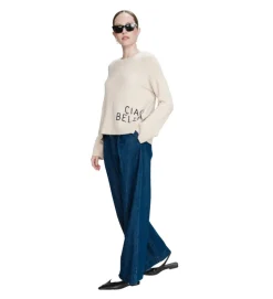 pull - MANCHE LONGUE - vetement femme - Synthétique - Bleu Marine - Grace and mila