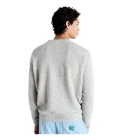 pull - MANCHE LONGUE - vetement homme - Cuir - Gris - American vintage