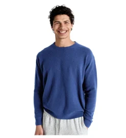 pull - MANCHE LONGUE - vetement homme - Cuir - Bleu - American vintage