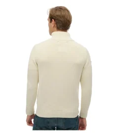 pull - MANCHE LONGUE - vetement homme - Coton - Crème - Superdry