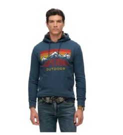 pull - MANCHE LONGUE - vetement homme - Coton - Bleu Marine - Superdry
