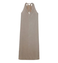 robe - LONGUE - vetement femme - Textile - Taupe - Grace and mila