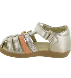 sandales et nu pieds - - bebe fille - Cuir - Or - Shoo pom