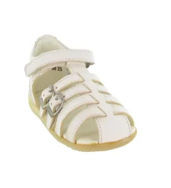 sandales et nu pieds - - bebe fille - Cuir - Beige - Kickers