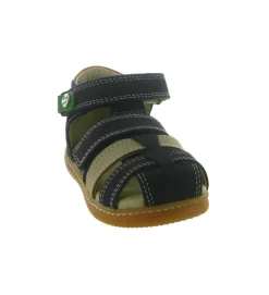 sandales et nu pieds - - bebe garcon - Toile - Bleu Marine - Kickers
