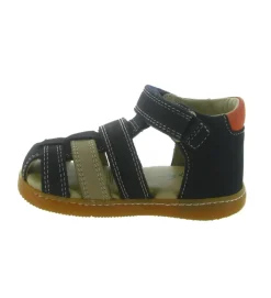 sandales et nu pieds - - bebe garcon - Toile - Bleu Marine - Kickers