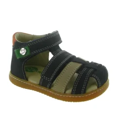 sandales et nu pieds - - bebe garcon - Toile - Bleu Marine - Kickers