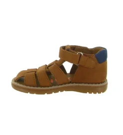 sandales et nu pieds - - bebe garcon - Cuir - Marron - Bellamy