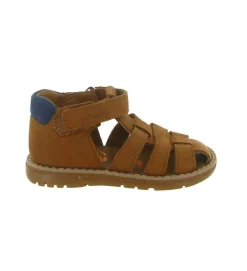 sandales et nu pieds - - bebe garcon - Cuir - Marron - Bellamy