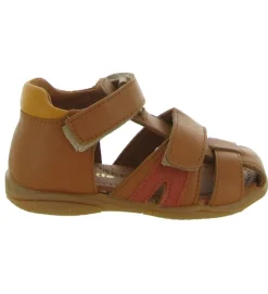 sandales et nu pieds - - bebe garcon - Cuir - Marron - Babybotte