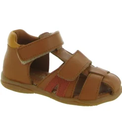 sandales et nu pieds - - bebe garcon - Cuir - Marron - Babybotte