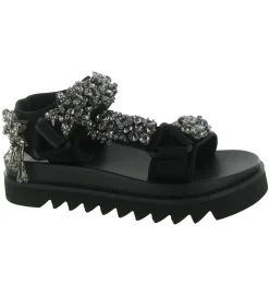 sandales et nu pieds - Casual - femme - Toile - Noir - Nan ku