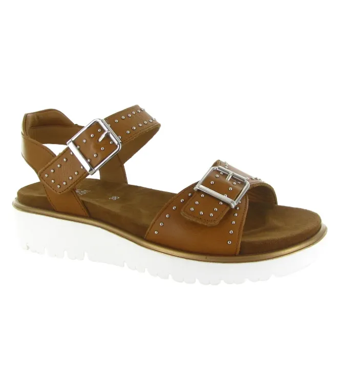 sandales et nu pieds - Casual - femme - Cuir - Marron - Ara