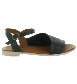 sandales et nu pieds - Casual - femme - Cuir laminé - Noir - Bueno