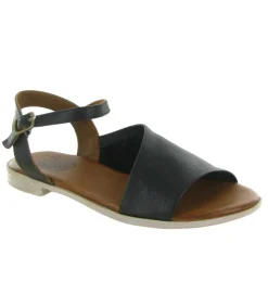 sandales et nu pieds - Casual - femme - Cuir laminé - Noir - Bueno