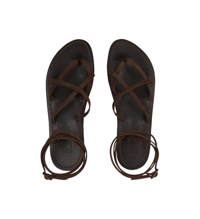 sandales et nu pieds - Casual - femme - Cuir - Marron - K.jacques