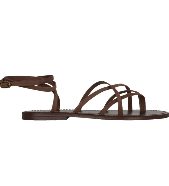 sandales et nu pieds - Casual - femme - Cuir - Marron - K.jacques