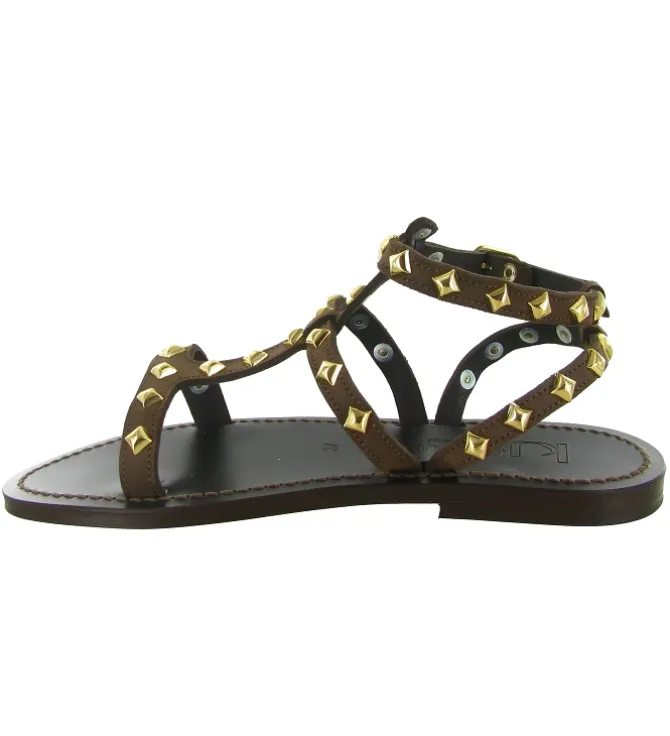 sandales et nu pieds - Casual - femme - Cuir - Marron - K.jacques