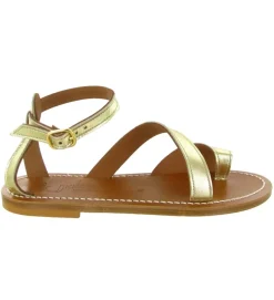 sandales et nu pieds - Casual - femme - Cuir - Or - K.jacques
