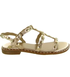 sandales et nu pieds - Casual - femme - Cuir - Or - Ash italia