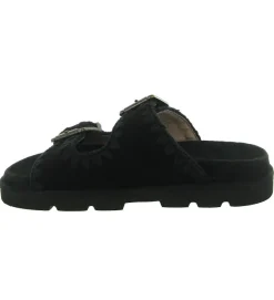 sandales et nu pieds - Casual - femme - Nubuck - Noir - Mou