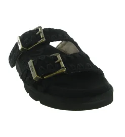 sandales et nu pieds - Casual - femme - Nubuck - Noir - Mou