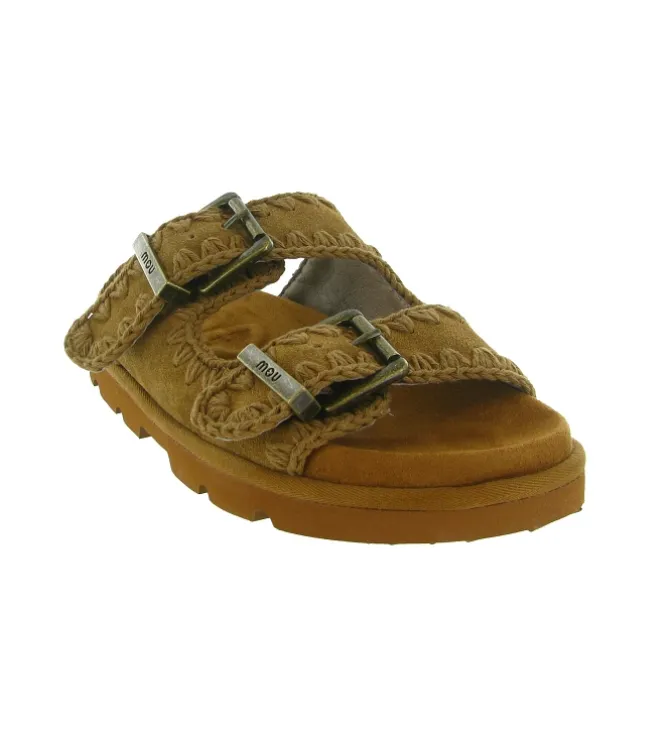 sandales et nu pieds - Casual - femme - Nubuck - Chestnut - Mou