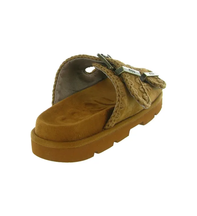 sandales et nu pieds - Casual - femme - Nubuck - Chestnut - Mou