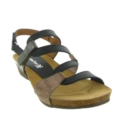 sandales et nu pieds - Casual - femme - Cuir - Noir - Xapatan