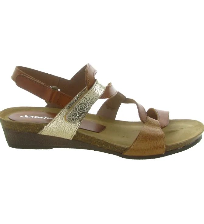 sandales et nu pieds - Casual - femme - Cuir - Marron - Xapatan