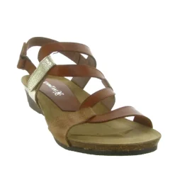 sandales et nu pieds - Casual - femme - Cuir - Marron - Xapatan