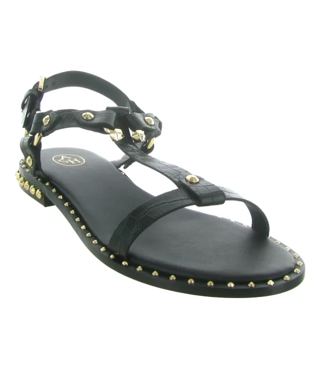 sandales et nu pieds - Casual - femme - Cuir - Noir - Ash italia
