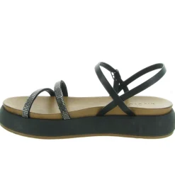 sandales et nu pieds - Casual - femme - Cuir - Noir - Inuovo