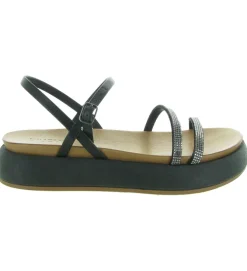 sandales et nu pieds - Casual - femme - Cuir - Noir - Inuovo