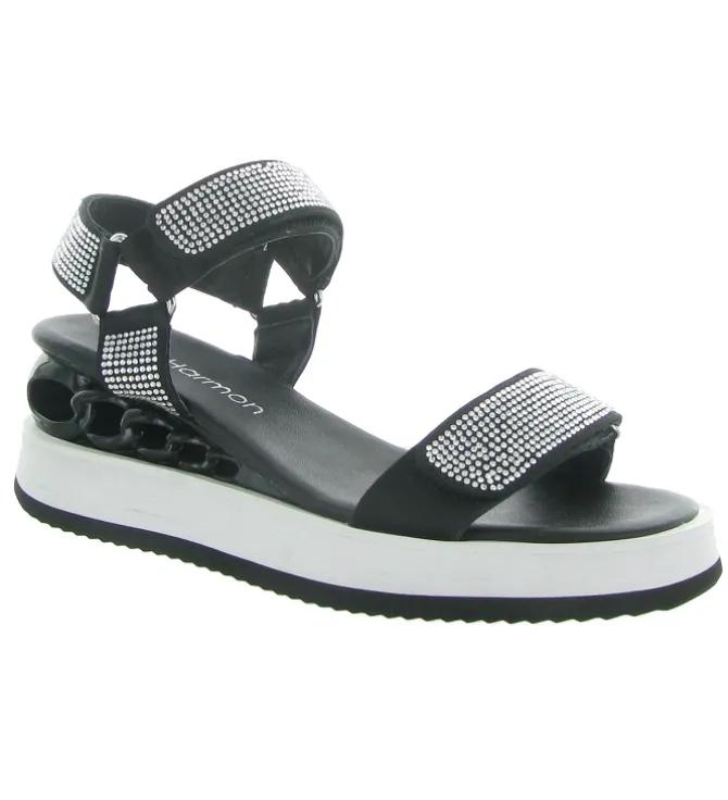 sandales et nu pieds - Casual - femme - Synthétique - Noir - Noa harmon