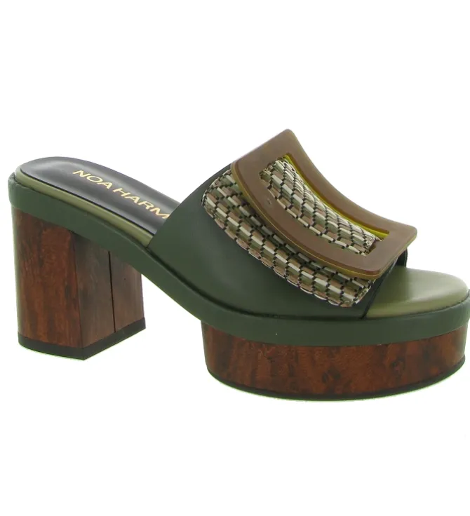 sandales et nu pieds - Casual - femme - Synthétique - Vert - Noa harmon