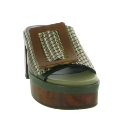 sandales et nu pieds - Casual - femme - Synthétique - Vert - Noa harmon