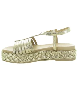sandales et nu pieds - Casual - femme - Cuir - Bronze - Unisa