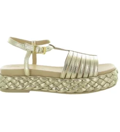 sandales et nu pieds - Casual - femme - Cuir - Bronze - Unisa