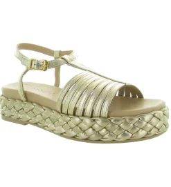 sandales et nu pieds - Casual - femme - Cuir - Bronze - Unisa